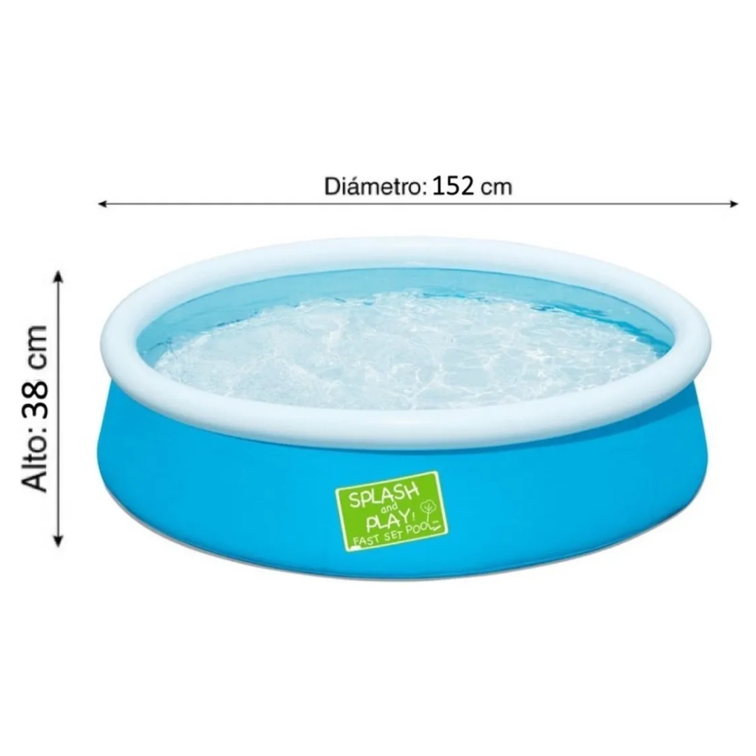 Piscina inflable redonda Bestway My First Fast 477L azul - Imagen 2