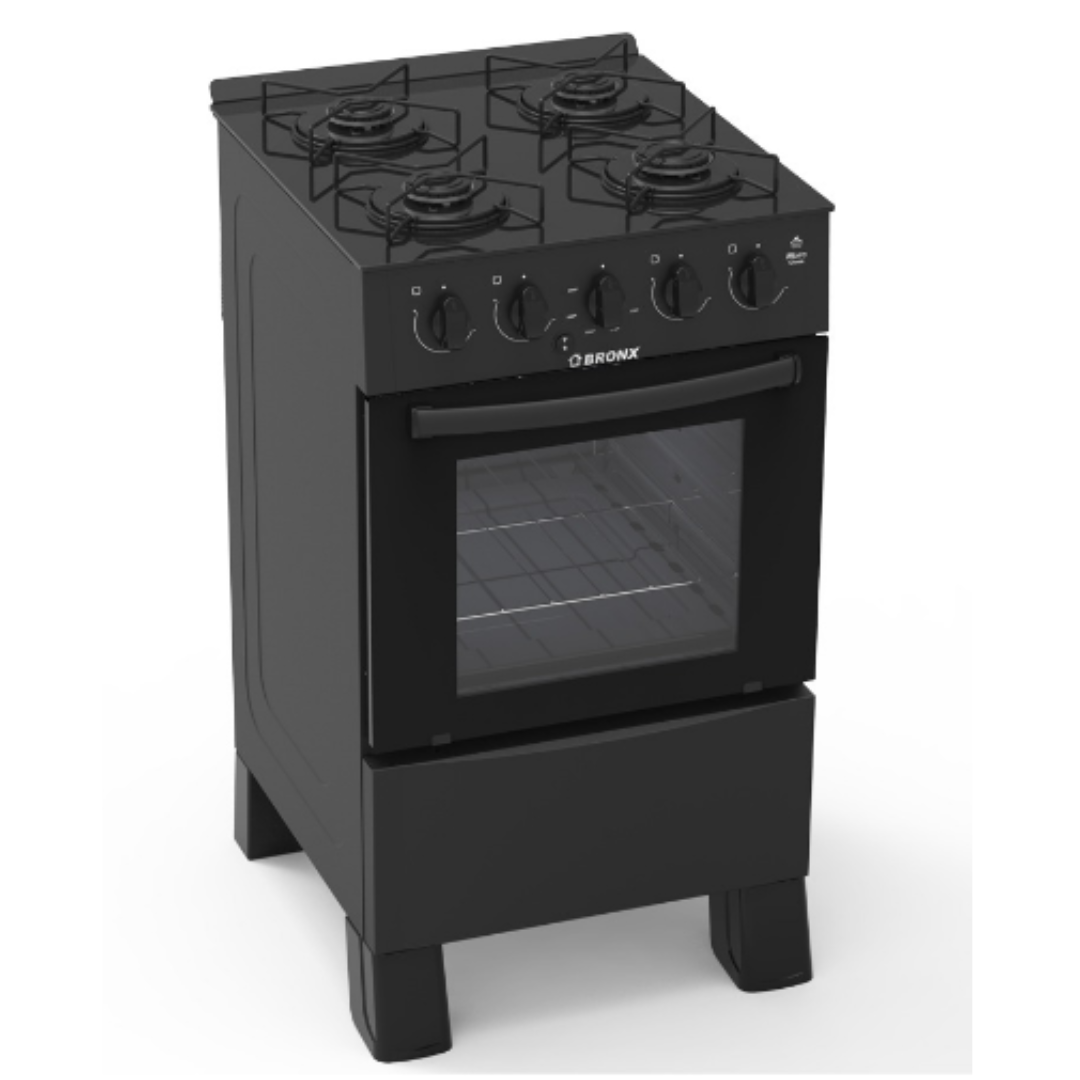 Cocina Bronx Mora Glass Supergas Negra