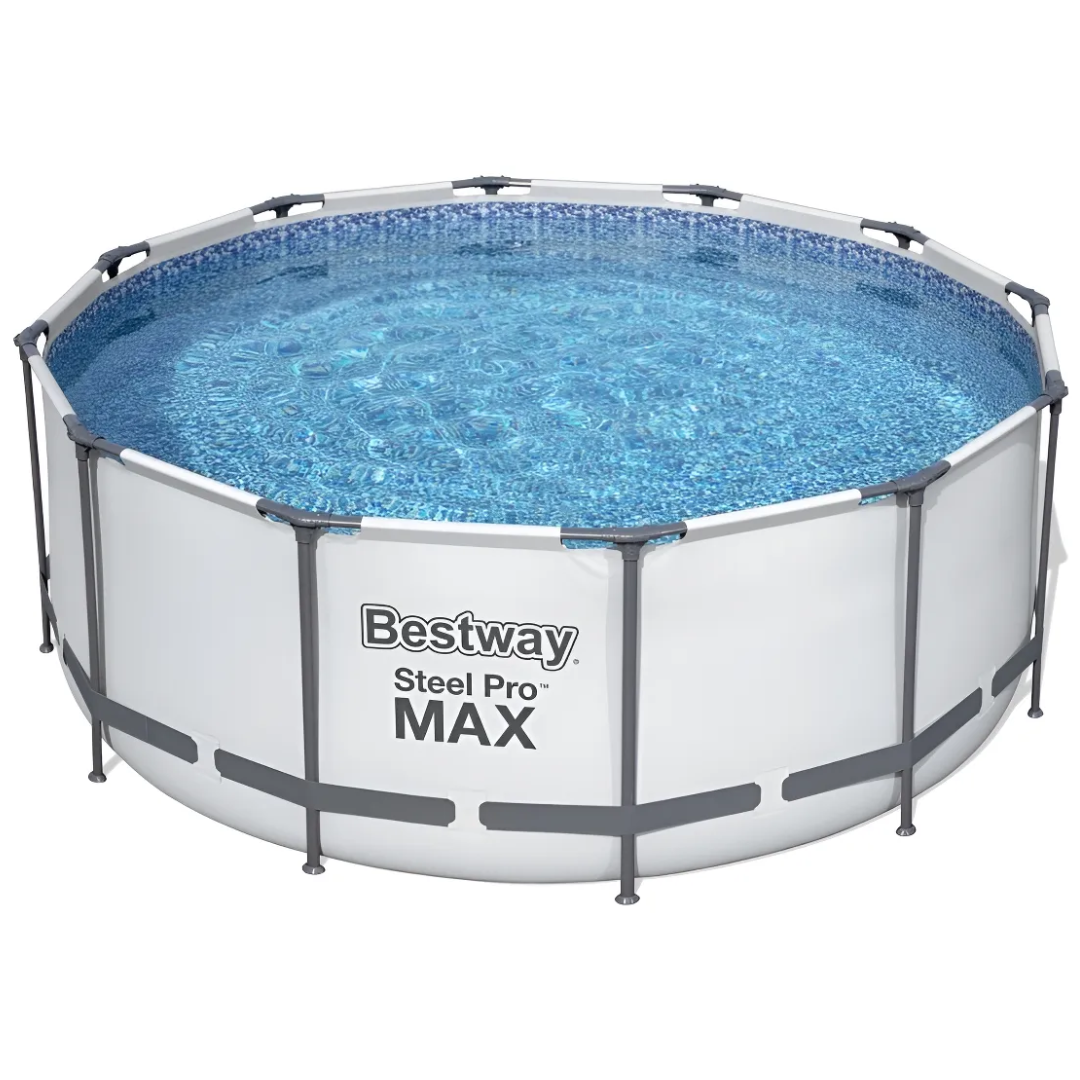 Piscina Redonda Bestway Steel Pro Max Gris 10.250L - Imagen 3