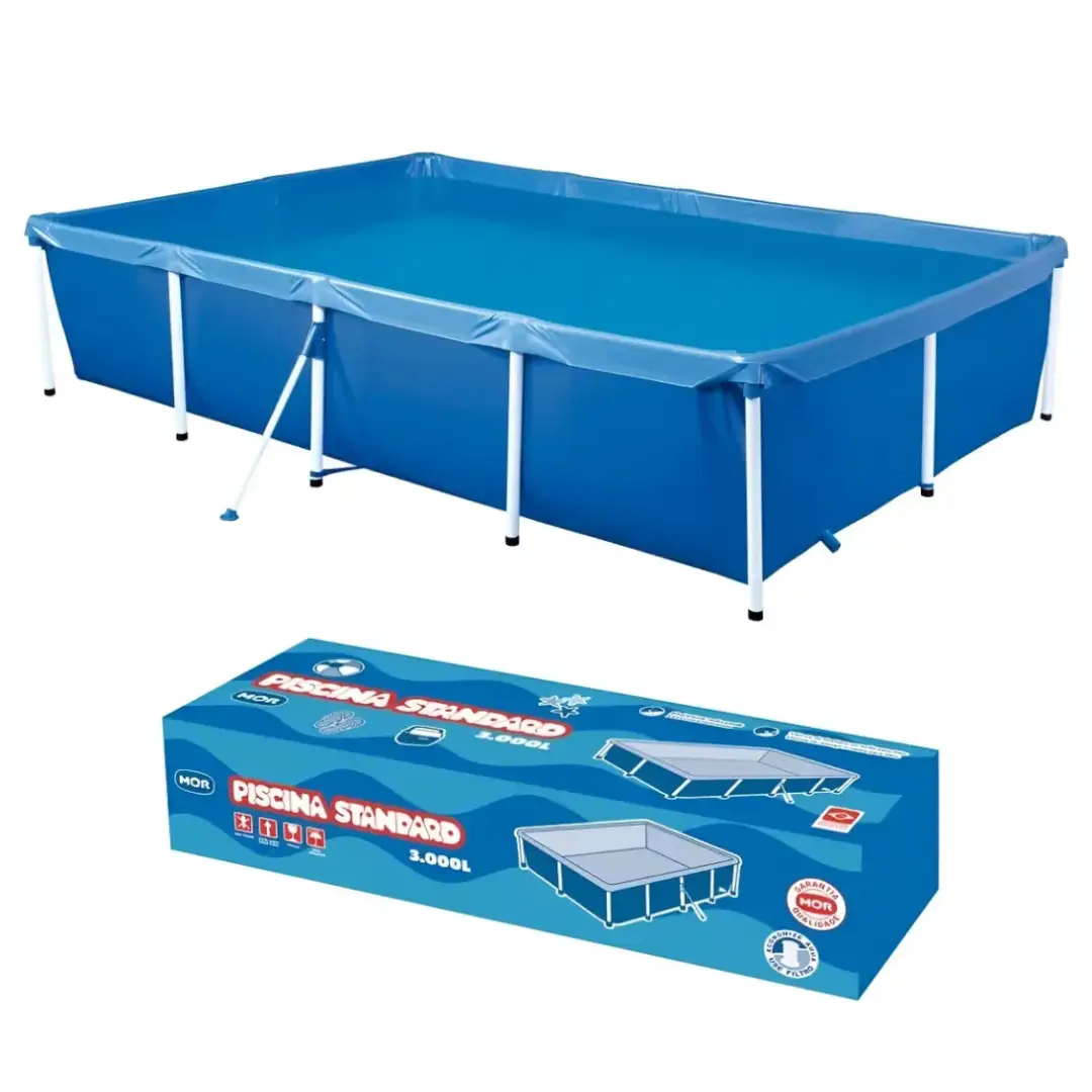 Piscina Mor Rectangular 3000L azul - Imagen 3