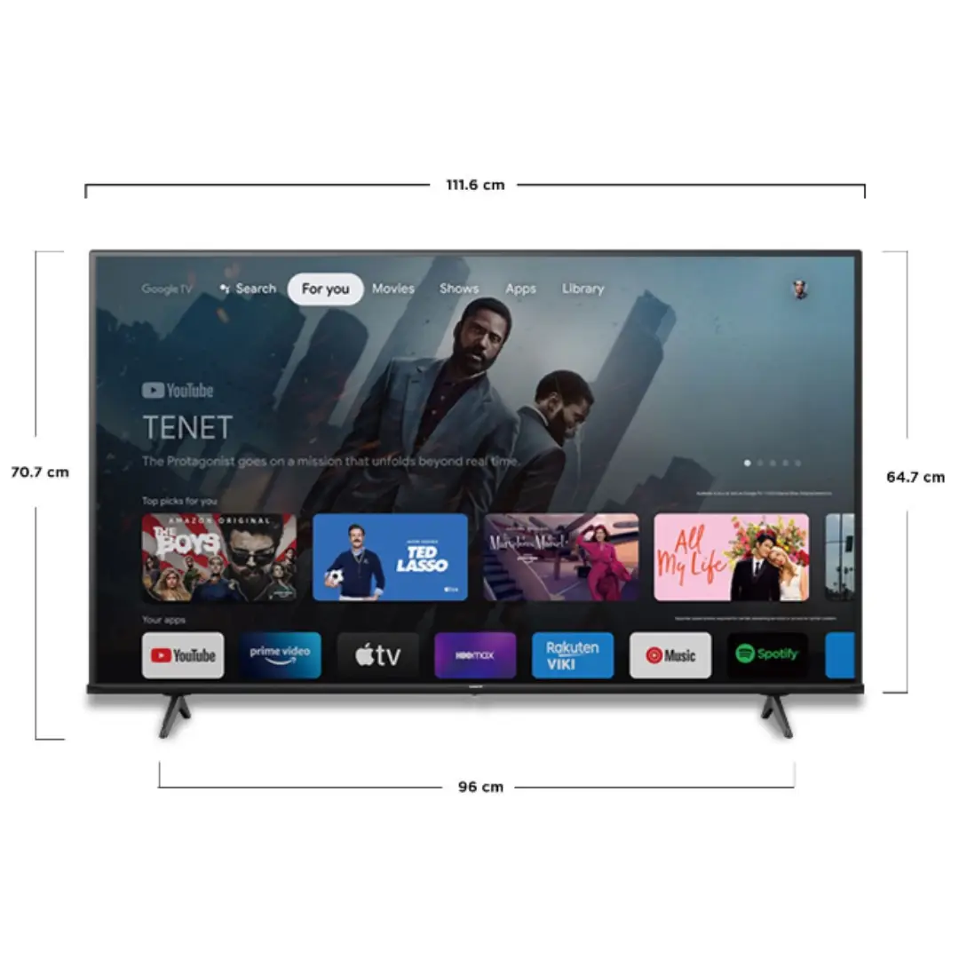 TV SMART PANAVOX 50 Google QLED 4K - Imagen 3
