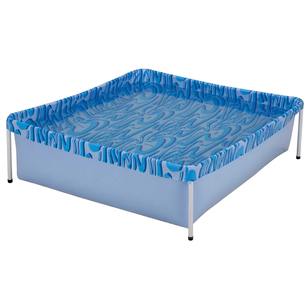 Piscina Rectangular Infantil Mor 400L Estructura Acero