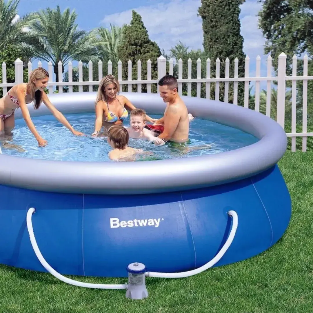 Piscina Inflable Tipo Gomón 5377 Lt Con Filtro Y Bomba - Imagen 3