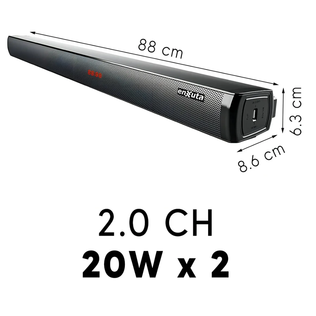 BARRA DE SONIDO BLUETOOTH, 400 WATTS – BSENX2940 – ENXUTA - Imagen 3