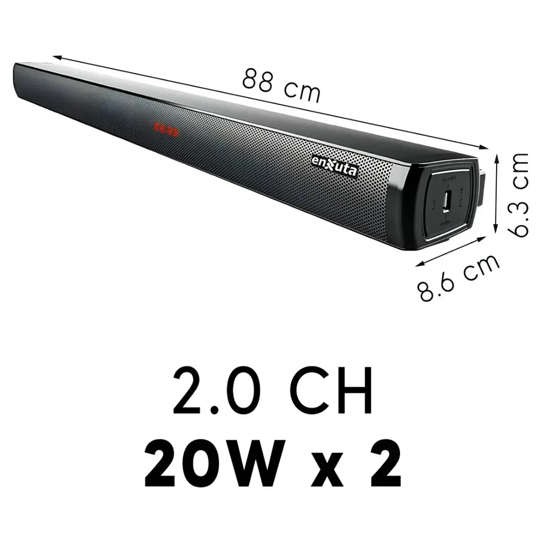 BARRA DE SONIDO BLUETOOTH, 400 WATTS – BSENX2940 – ENXUTA - Imagen 3