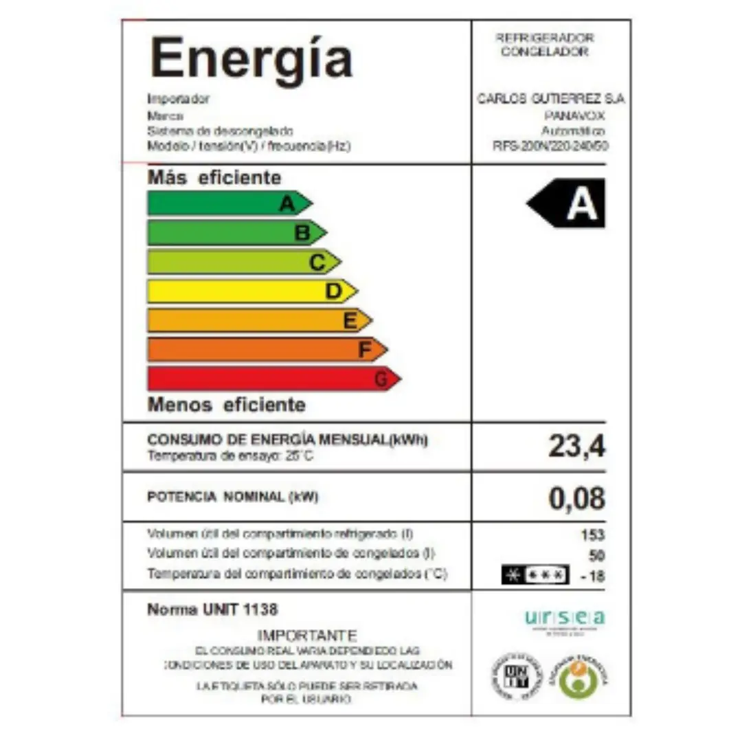 Heladera Refrigerador PANAVOX RFS-200N - Imagen 2