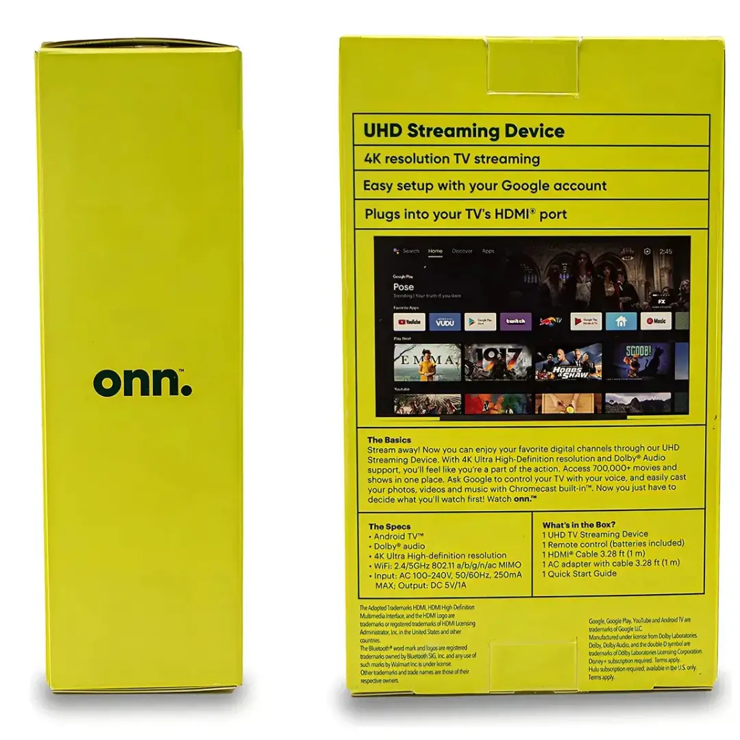 Tv Box Watch Onn 4k Con Google Tv Y Chromecast Integrado Voz - Imagen 6