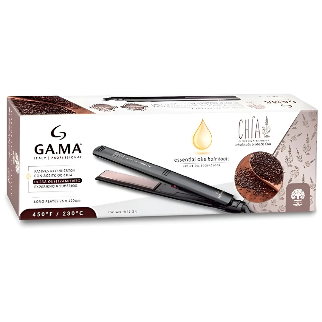 Planchita De Pelo Gama Italy Elegance Chia Negra