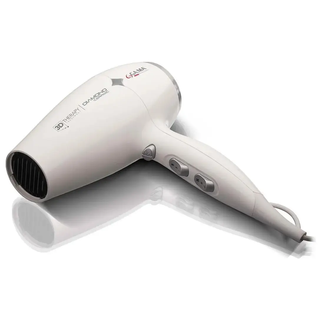 Secador De Pelo Gama Therapy Diamond Ceramic Blanco - Imagen 3