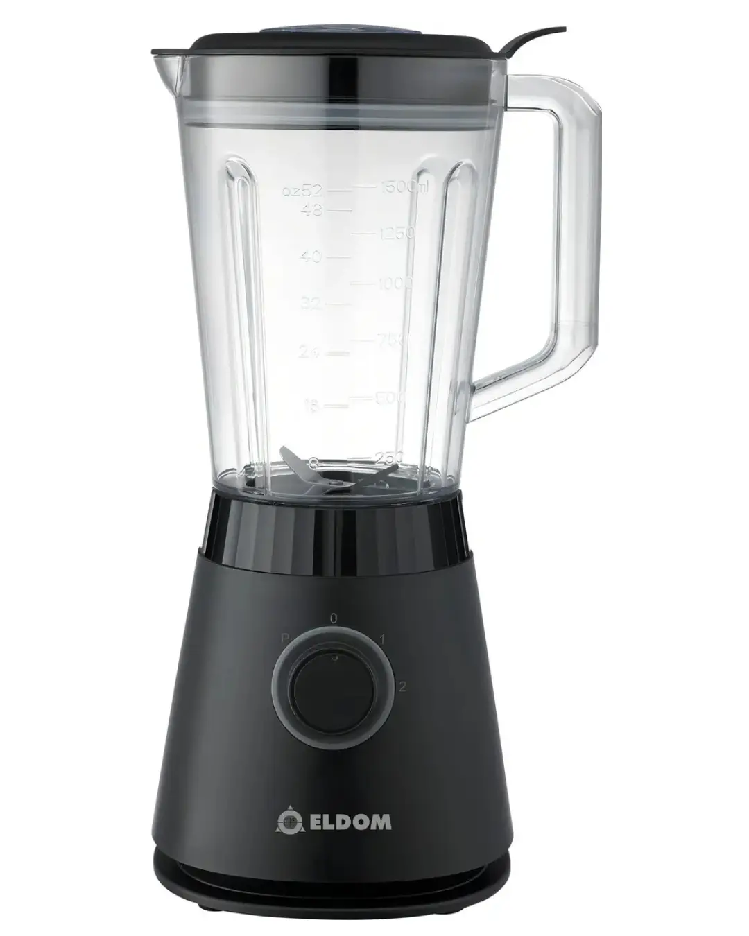 Licuadora Negra Eldom 600w 2 Velocidades Vaso plastico - Imagen 3