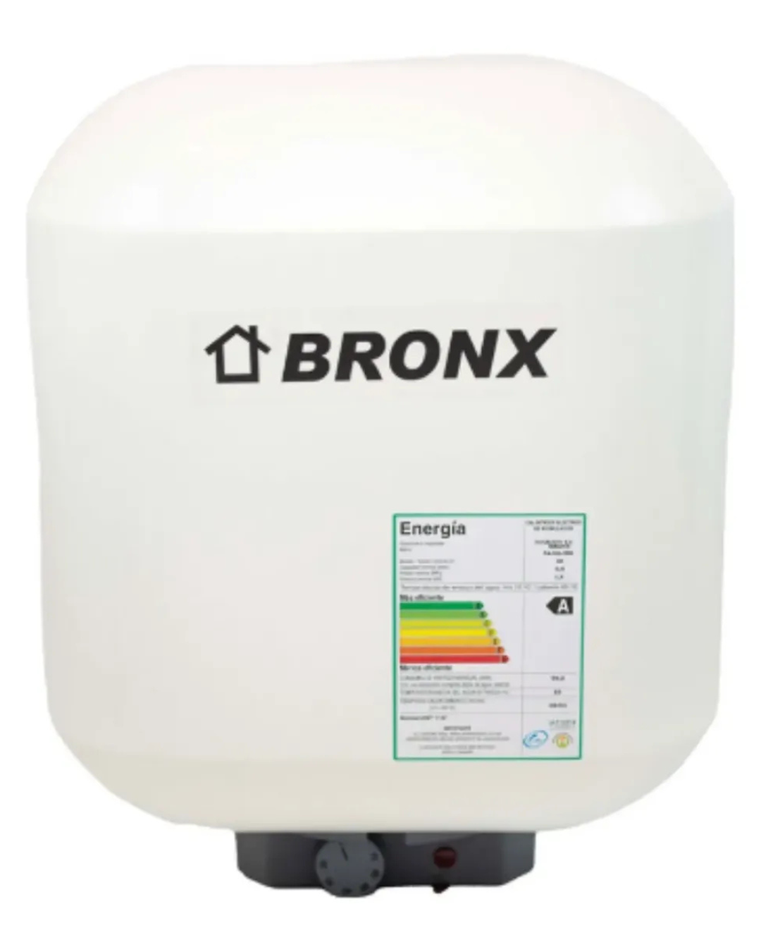 Calefon Bronx Prisma Acero 30 Lts. Blanco