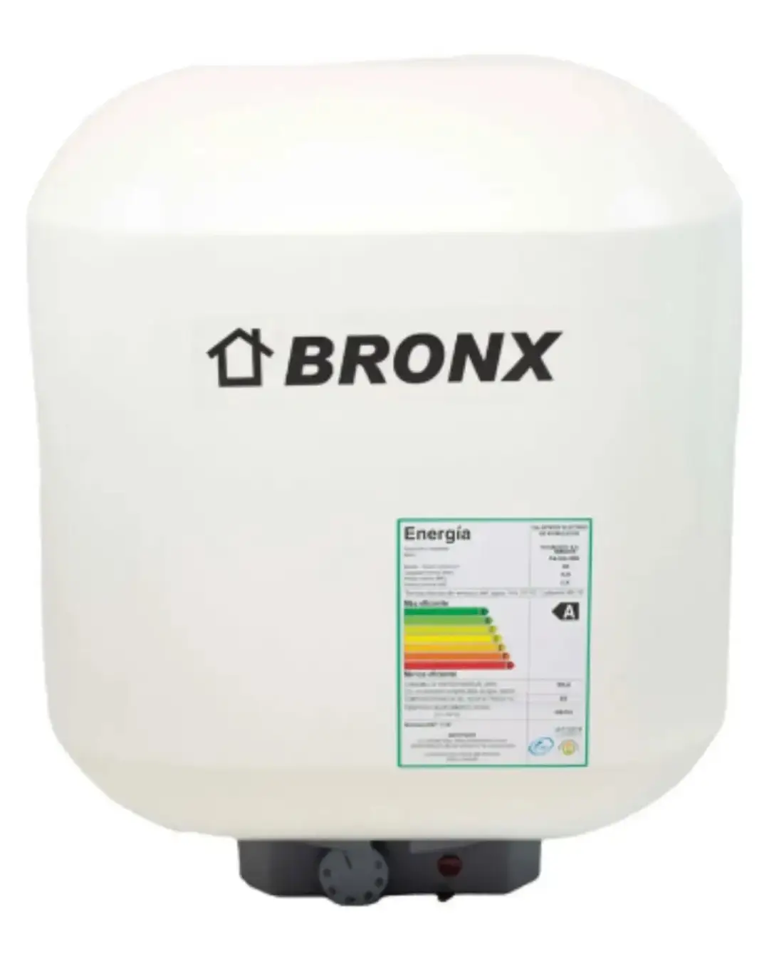 Calefon Bronx Prisma Acero 30 Lts. Blanco