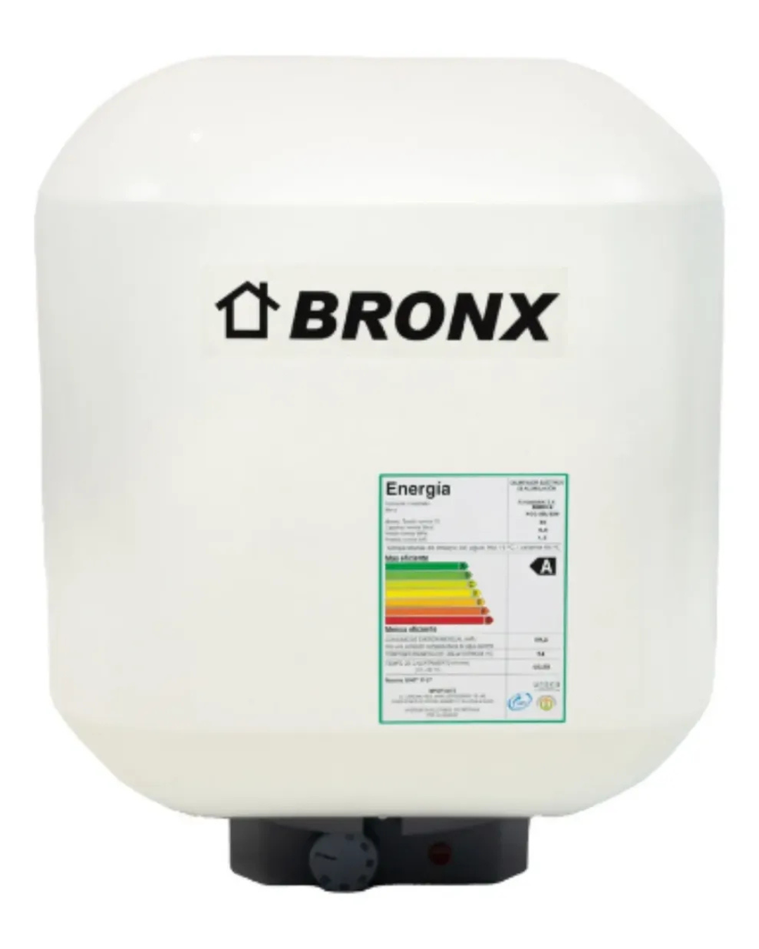 Calefón Eléctrico Bronx Prisma Cobre 30 Lts. Blanco