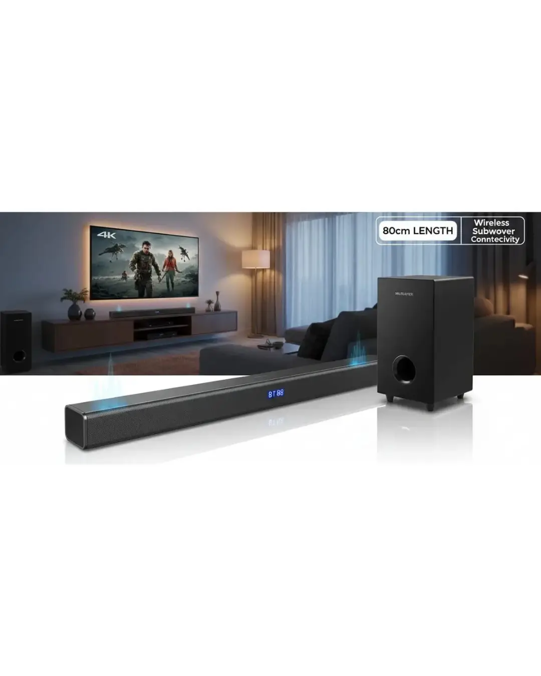 Barra Sonido Panavox Scg-01b Negro - Imagen 2