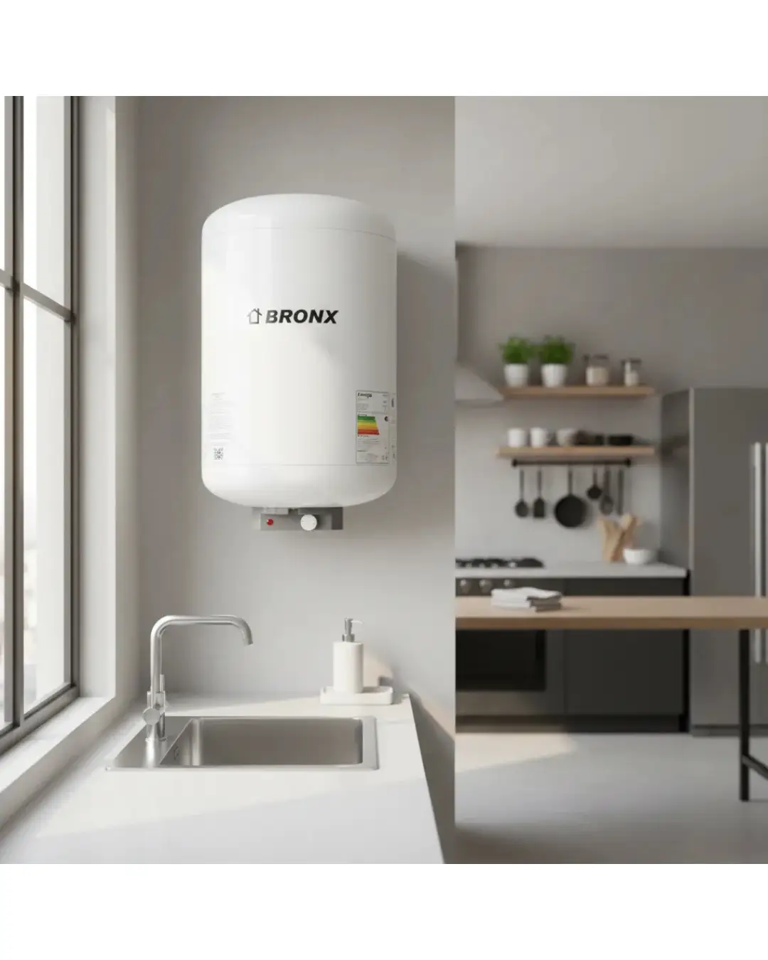 Calefon Bronx Cc-40 Lts Cobre Blanco - Imagen 3