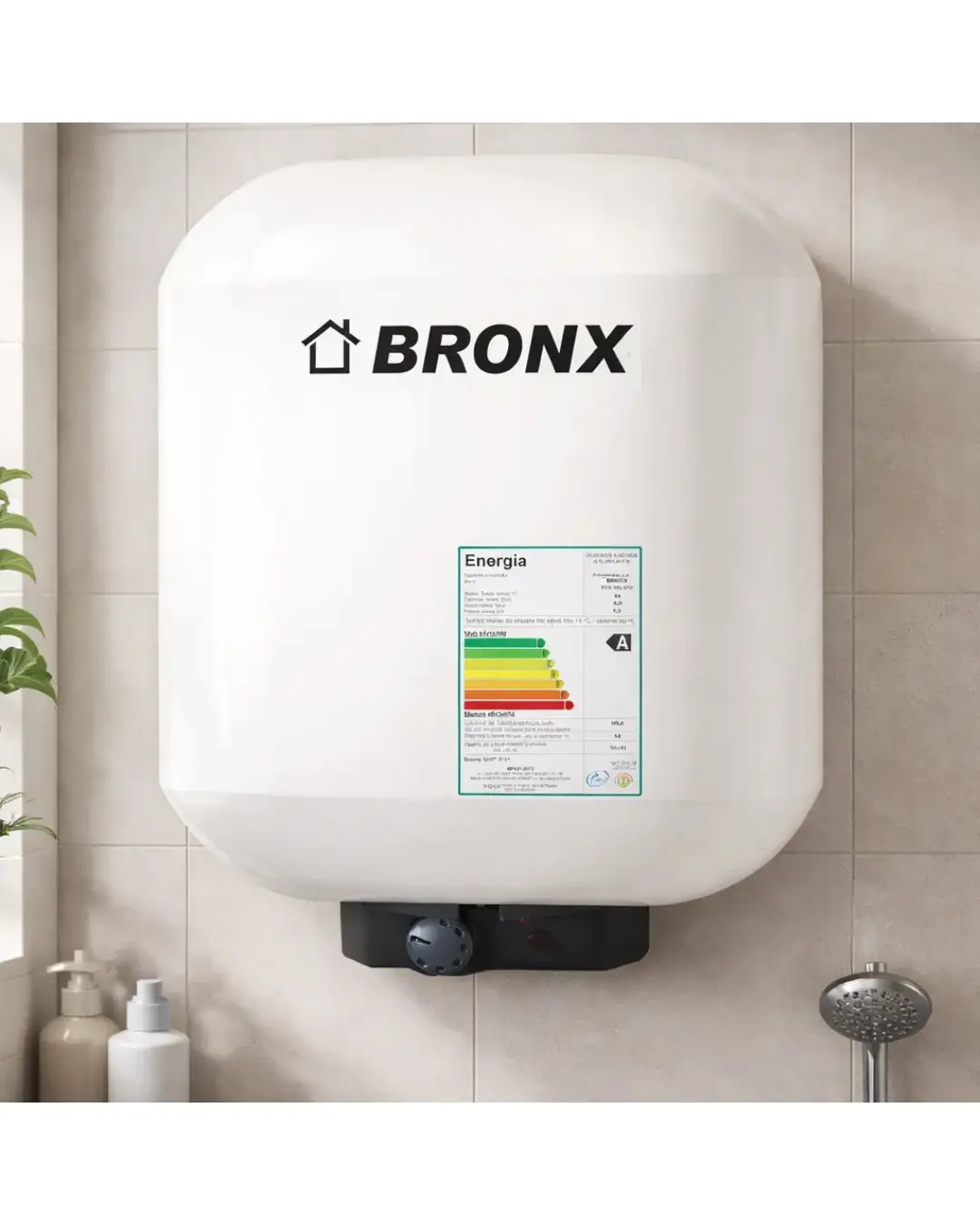 Calefón Eléctrico Bronx Prisma Cobre 30 Lts. Blanco - Imagen 2