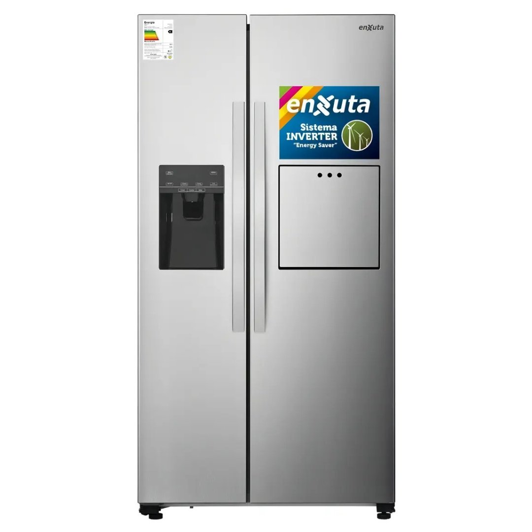 Heladera con freezer inverter Enxuta RENX16600I  inox  532L