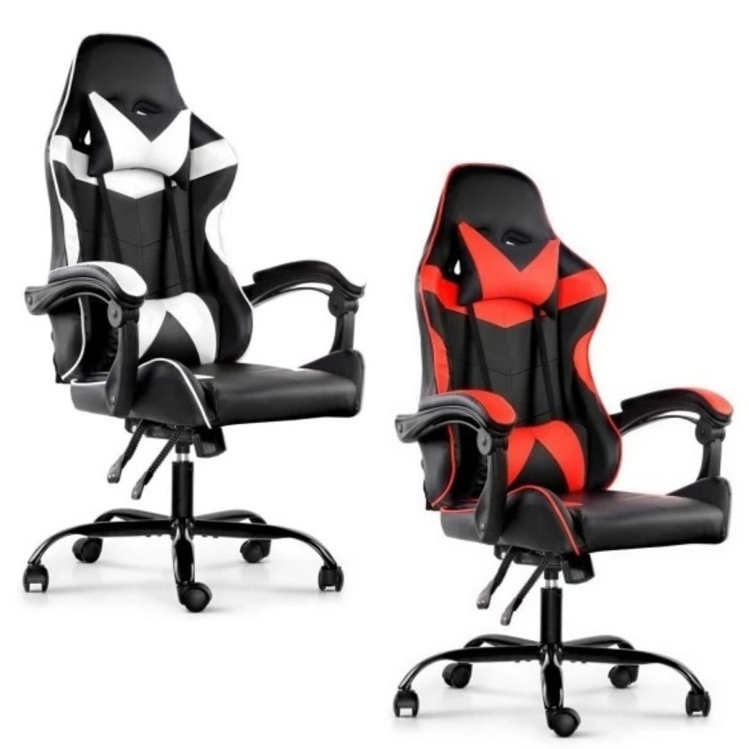 Silla Gamer  Negro/Rojo - Negro/Blanco Reclinable